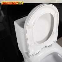 宏尼(HOOGNEA)卫生间厕所马桶 坐便器 抽水马桶地排 喷射虹吸式陶瓷白自洁釉面超漩300MM/400MM