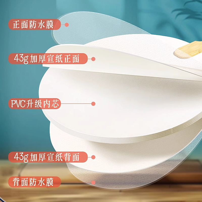 智美环球 手工DIY扇子套装 6色大漆+10把非遗漆扇[63件全套工具]*2高清大图
