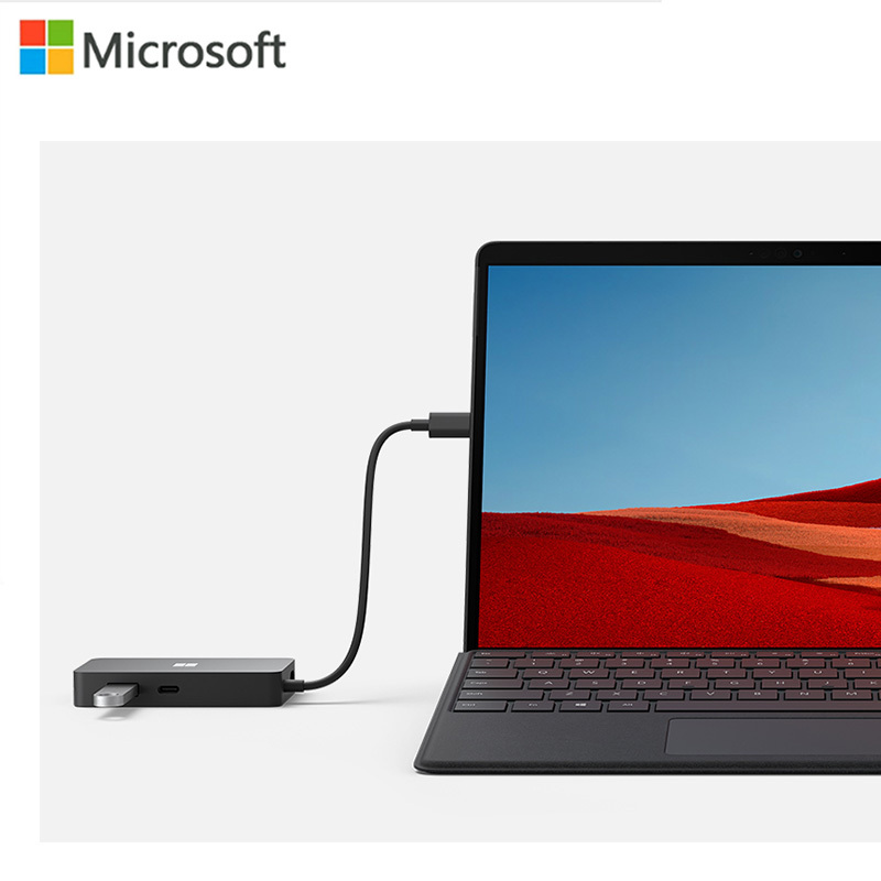 微软 USB Type-C 扩展坞 黑色
