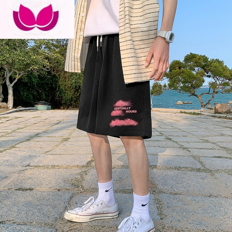 七斓派大星运动短裤男夏季薄款大裤衩潮牌休闲五分裤潮流篮球美式裤