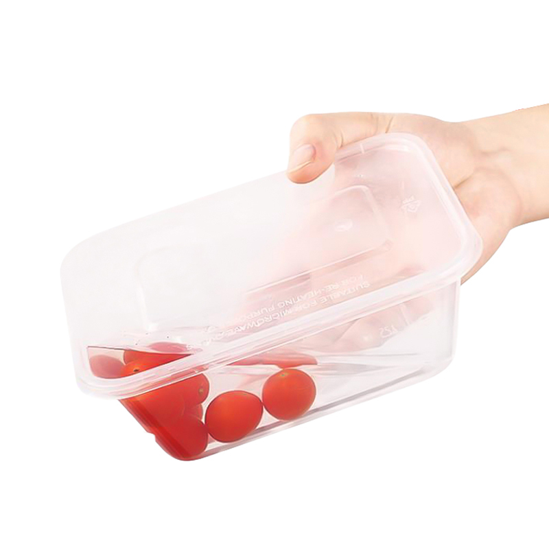 户美佳欣 一次性塑料餐盒打包盒 500ml方形/个高清大图