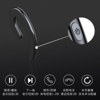 夏新(AMOI) S9 不入耳蓝牙耳机无线骨传导概念挂耳式安卓苹果通用超长待机 炫酷黑