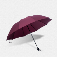 百邻 三折自动 舒适 精钢伞杆晴雨两用加大商务伞