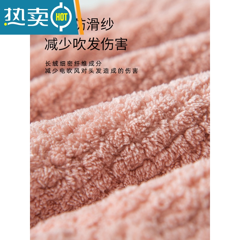 敬平干发帽女吸水速干加厚2022新款干发器包头毛巾洗头浴帽 深咖 双层(吸水 护发)高清大图