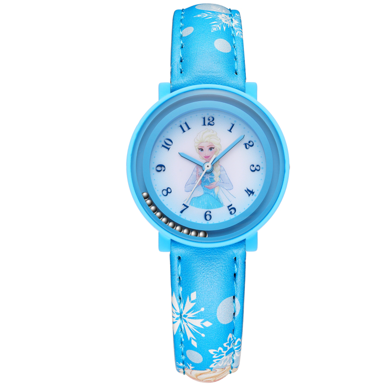 迪士尼disney儿童手表女孩冰雪奇缘小学生手表艾莎公主手表女童石英表