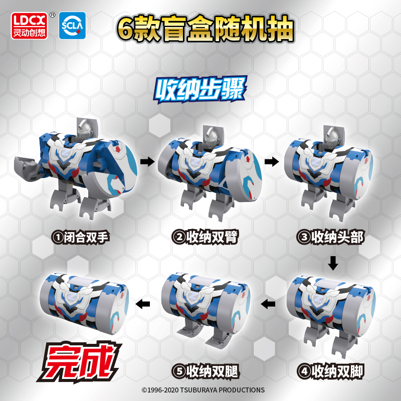 灵动创想奥特曼罐盲盒玩具第一弹变形赛罗索捷德泽塔迪迦奥特罐男孩女孩高清大图