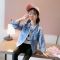 女童牛仔外套2021春秋新款韩版女孩夹克小雏菊中大童春上衣潮
