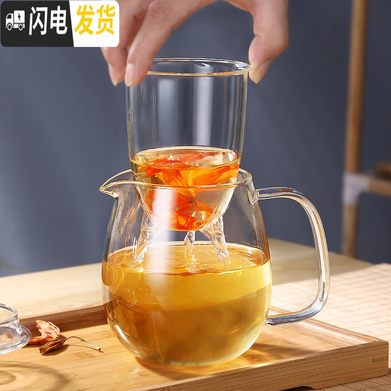 三维工匠玻璃泡茶壶家用过滤小号大容量煮茶加厚可高温烧水壶透明茶具套装 1000单壶[级定制款]高清大图