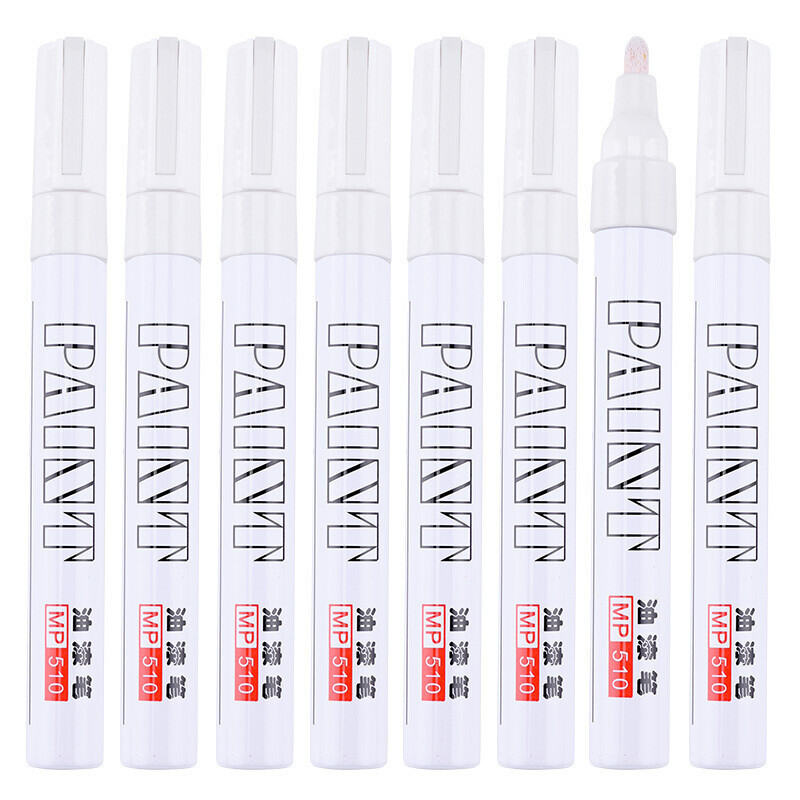 宝克(baoke) mp540油漆笔 白色 12支/盒 单盒装 签名笔签到笔记号笔涂