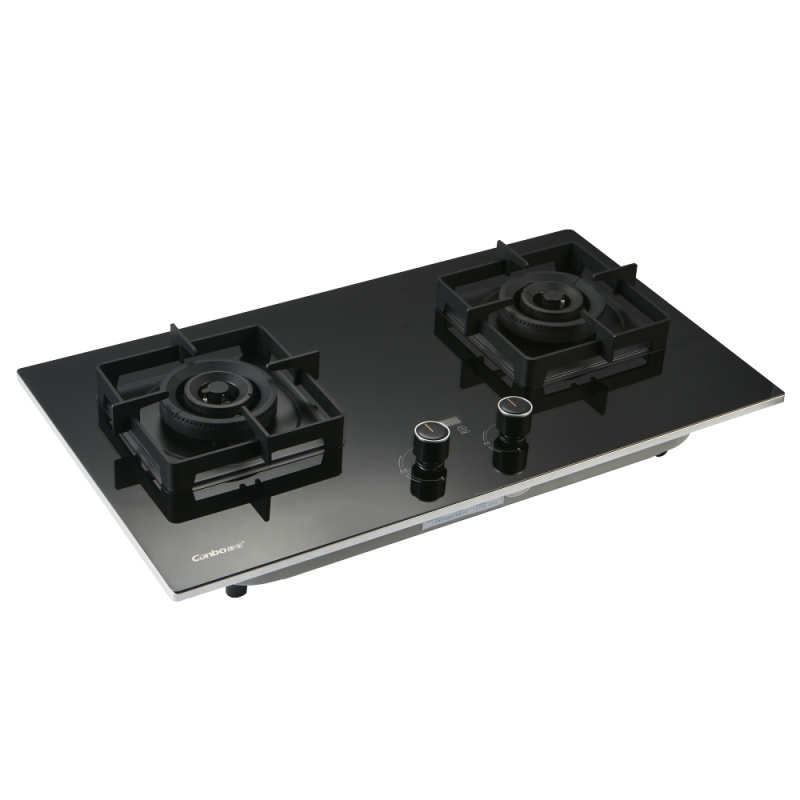 康宝燃气灶 台嵌两用 天然气台式灶具 嵌入式 上下进风 双台灶 JZY-Q250-B208[5.2KW火力]