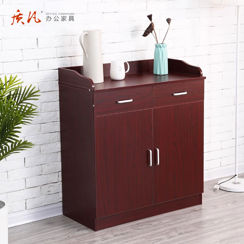 质凡餐边柜储物柜厨房茶水柜 两门两抽茶水柜 定制油漆柜 80*40*90cm