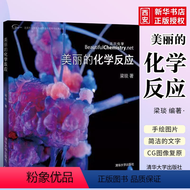 【正版】美丽的化学反应 梁琰 化学装置手绘图片 化学实验大全教程书籍