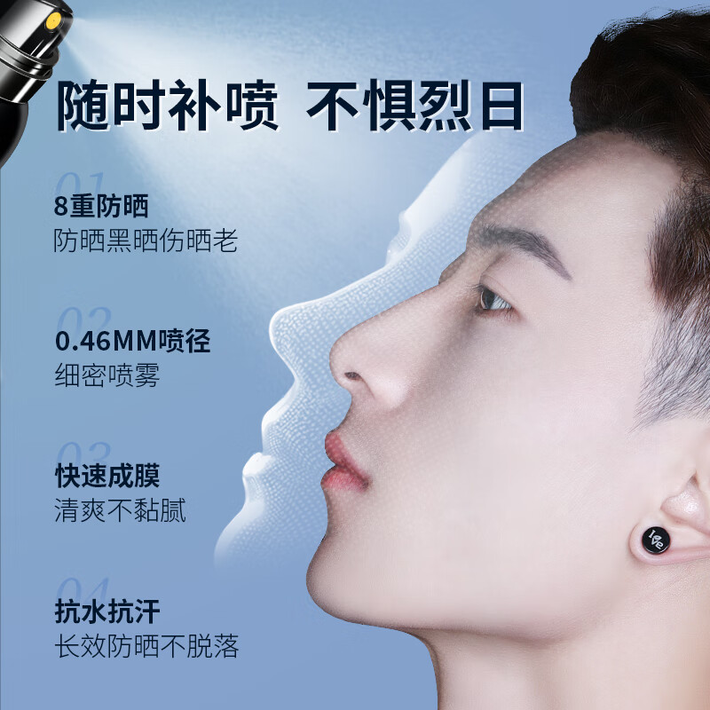 和风雨 滋颜养护隔离防晒喷雾150ml SPF50+PA+++ HYH-013高清大图