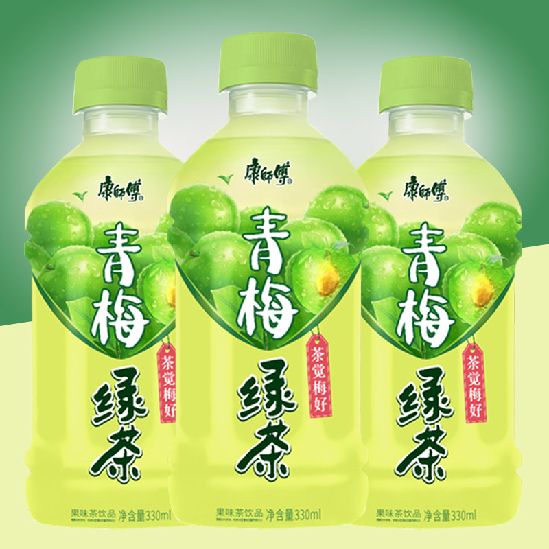 康师傅青梅绿茶330ml*6瓶高清大图