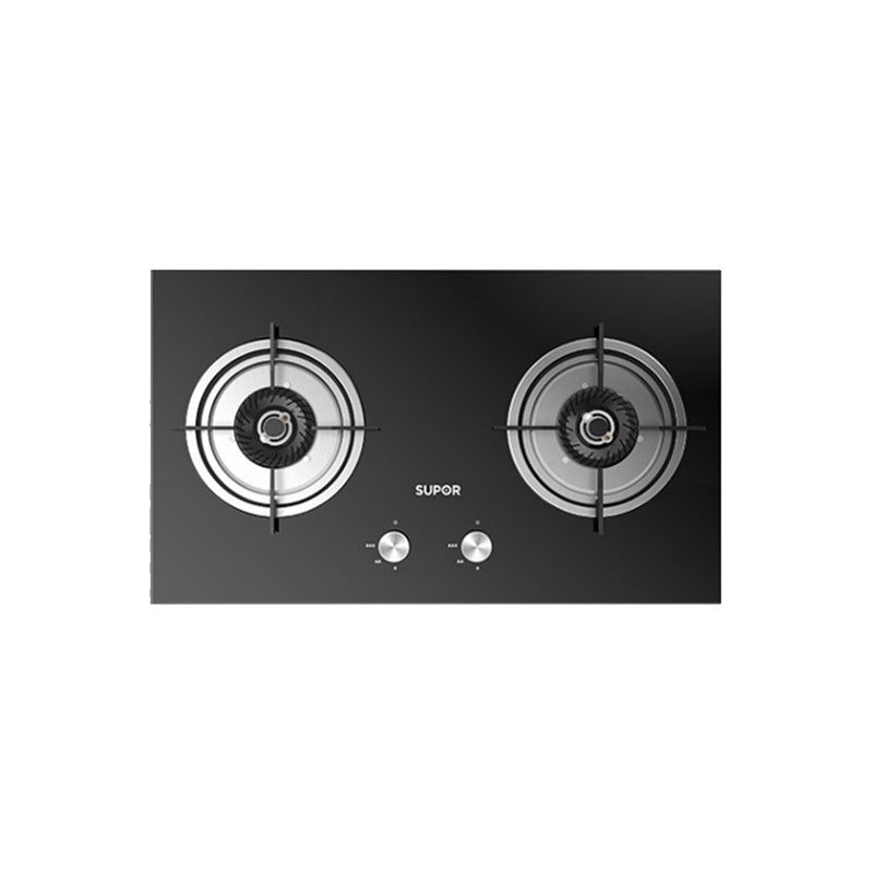 苏泊尔supor燃气灶双灶具45kw家用猛火台嵌两用玻璃天然气燃气灶nb15