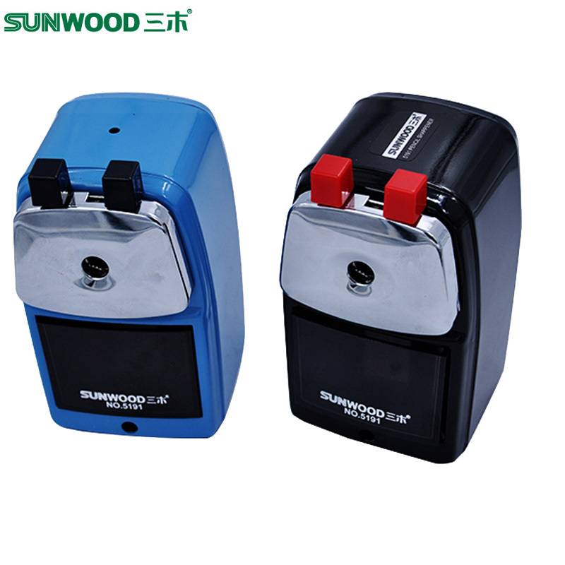 三木(SUNWOOD)5191金属壳可调削铅笔机 削笔机 削笔器 卷笔刀 商务办公金属壳可调粗细 颜色随机
