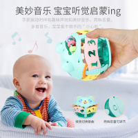 五星贝乐星环保大号手抓球宝宝安抚卡通摇铃新生婴儿玩具1-3-6月