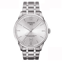 天梭(TISSOT)手表 杜鲁尔系列钢带机械手表正装 时尚商务皮带 T099.407.11.038.00 机械表 男