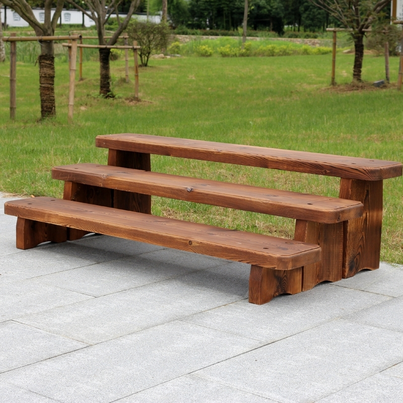 碳化户外阶梯花架藤印象阳台庭院木制台阶花园肉肉植物花几浴室踏脚