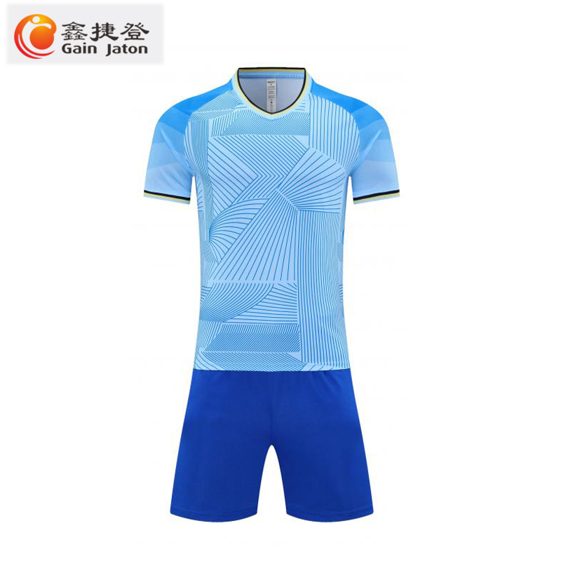 鑫捷登 可印字定制足球服套装(每套随机配送袜子1对)AGRY-WD6014 1套高清大图