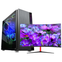 世纪之星 i9级八核至强E5 2660/GTX1050 4G独显/16GB内存/256GB固态 家用办公LOL游戏电脑 台式机 组装电脑 台式电脑 电脑主机 吃鸡+27英寸全套
