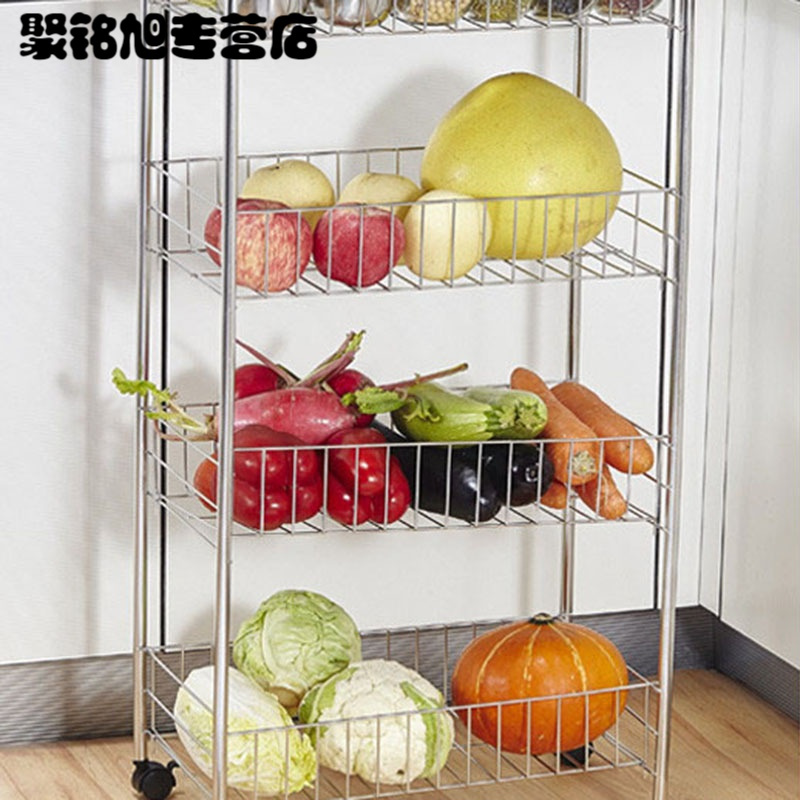 蔬菜架水果菜篮厨房置物架储物架移动收纳架整理多层架子推车带轮置物架储物架家用收纳置物架子储物置物收纳架家用