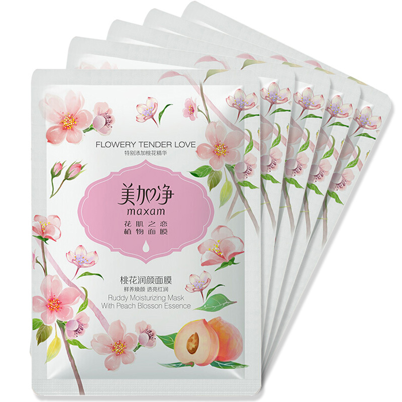 美加净桃花润颜面膜25ml*5