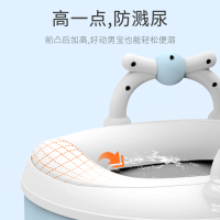 儿童马桶坐便器男孩女宝宝小孩婴儿幼儿便盆尿盆智扣加大号厕所座便器 【经典款】天蓝色