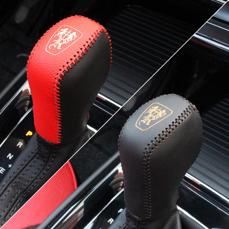 敬平适用于荣威i5i6rx5erx5i6plus改装手缝排挡套档位套皮档把i5手缝