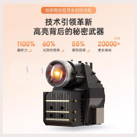 [千元旗舰投影]大眼橙C1D云台投影仪家用超高清1080p投屏户外露营便携家庭放映机卧室小型宿舍无需幕布投墙