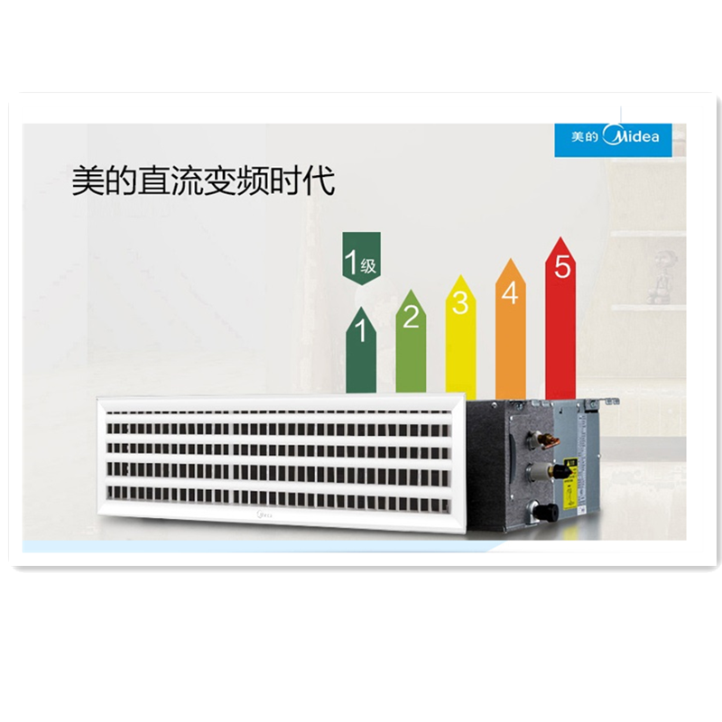美的风管机中央空调A5超薄静音冷暖空调KFR-120T2W/SDY-TR(E4)安装 5匹电辅冷暖(一价全包)