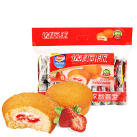 【满99减30】达利园 糕点 草莓派 500g 早餐面包小零食点心休闲食品