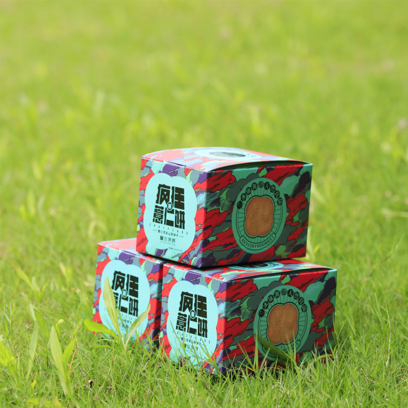 兰冰康源(LAN BING KANG YUAN)疯狂的薏仁饼 杂粮膳食饼干162g一盒
