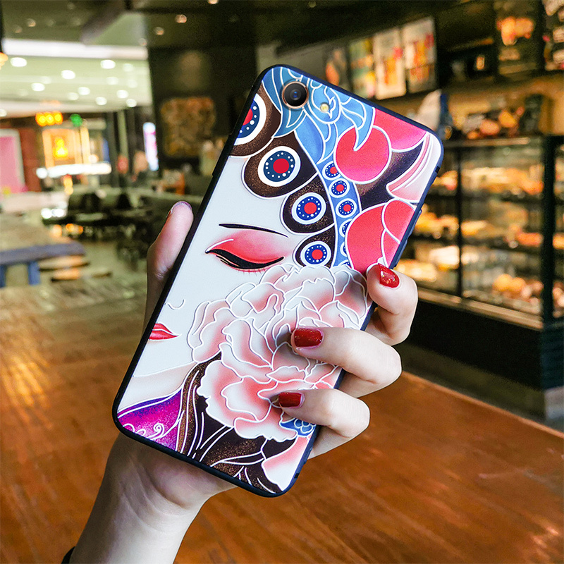 oppoa83手机壳a11x浮a79戏剧a91京剧a8花旦a73防摔a7x软硅胶a59全包s