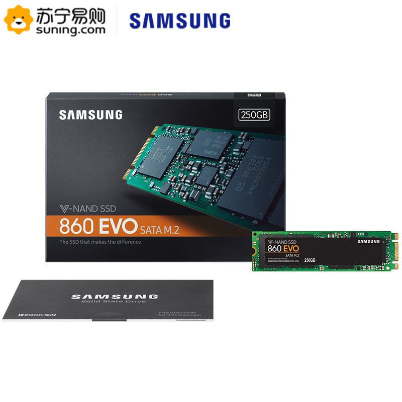 三星(SAMSUNG)860 EVO 250g固态硬盘m2接口sata协议 台式组装机电脑笔记本ssd固态硬盘(MZ-N6E250)高清大图