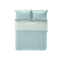 网易严选 A类亲肤宜裸睡 60支柔光贡缎 柔光款：浅蓝青绿1.2m床三件套适用1.5mx2m被芯床单款 浅蓝青绿