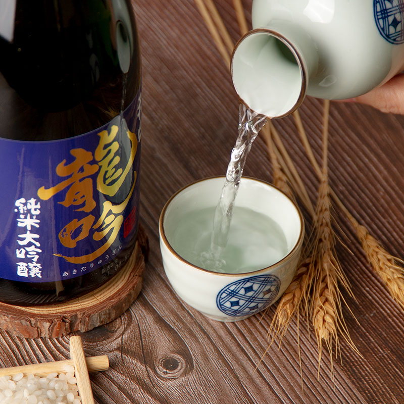 秋田龙吟纯米大吟酿礼盒装日本原装进口低度发酵清酒720ml高清大图