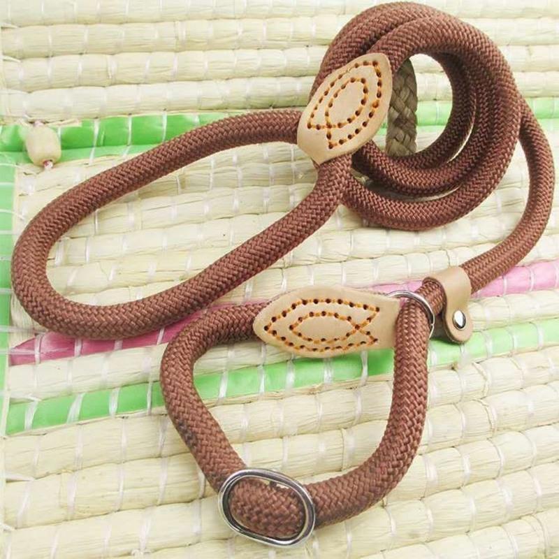 红10直径15长大型犬16粗好呢绒绳p链牛皮件圆p绳遛狗训练收紧伸缩狗