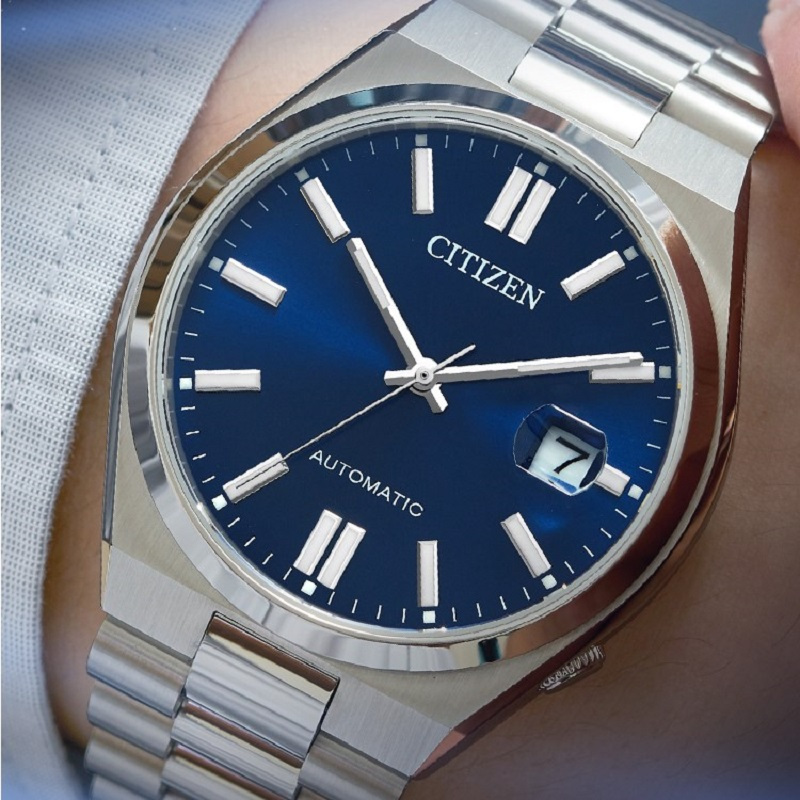 新品国行西铁城citizenme彩系列第二弹蓝色表盘自动机械不锈钢带时尚
