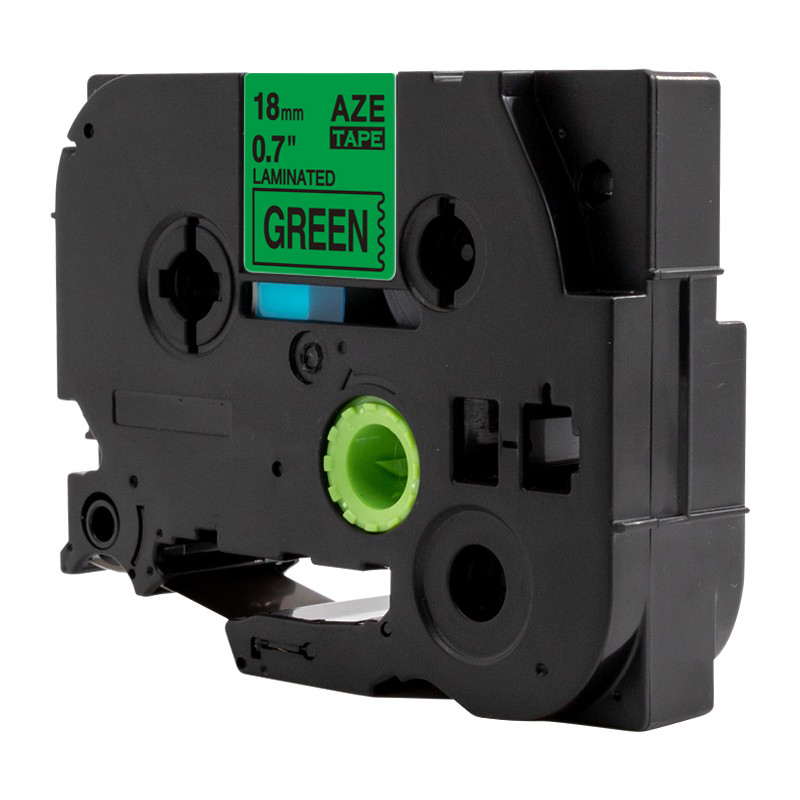 爱墨 AZE-741标签色带绿底黑字18mm /个高清大图