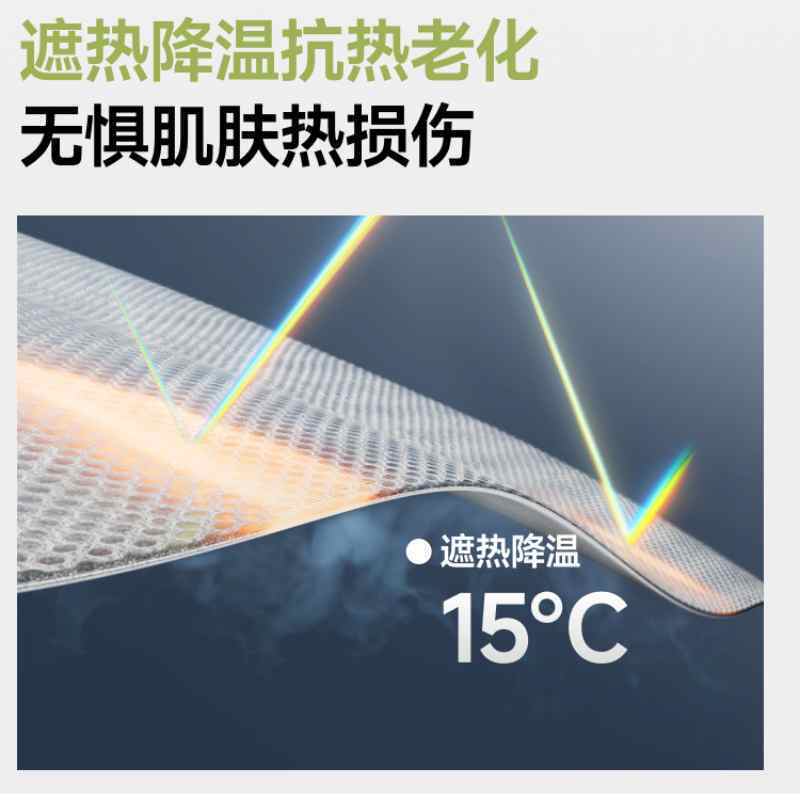 蕉下女士贝壳黑胶防晒帽霓蓝菱格高清大图
