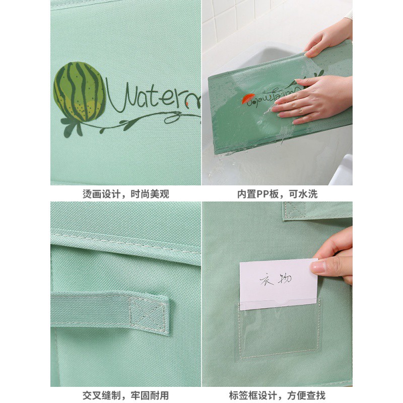 牛津布衣服收纳箱整理箱可折叠收纳盒子衣柜家用布艺衣物袋NT 三维工匠高清大图