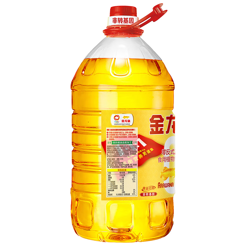 金龙鱼黄金比例零反式脂肪食用调和油5L*4桶食用油大桶装非转基因植物油1:1:1高清大图