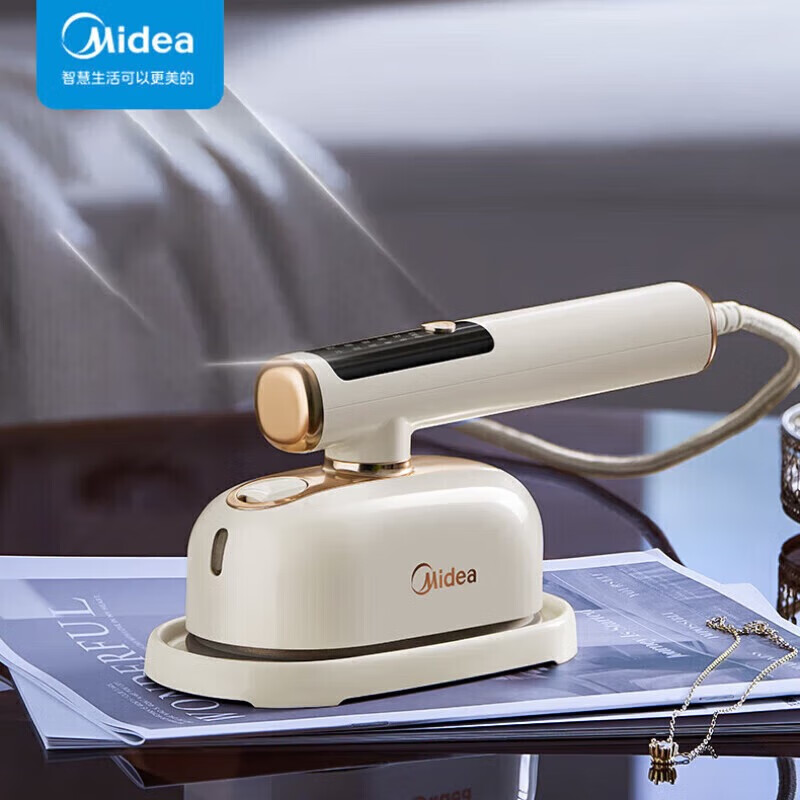 美的挂烫机家用蒸汽智能熨烫机高效除螨灭菌手持挂烫机便携式旅行电熨斗 YBD12AG1高清大图