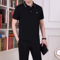 运动套装男夏季运动服套装夏装短袖短裤两件套男士爸爸休闲运动装