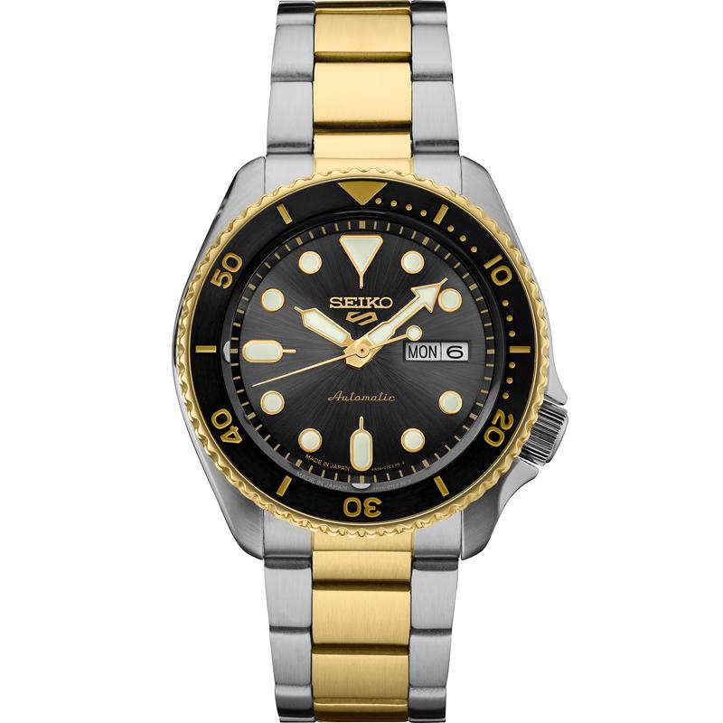 SEIKO/精工5号运动系列男士手表 美国特别版夜光指针双历自动机械腕表