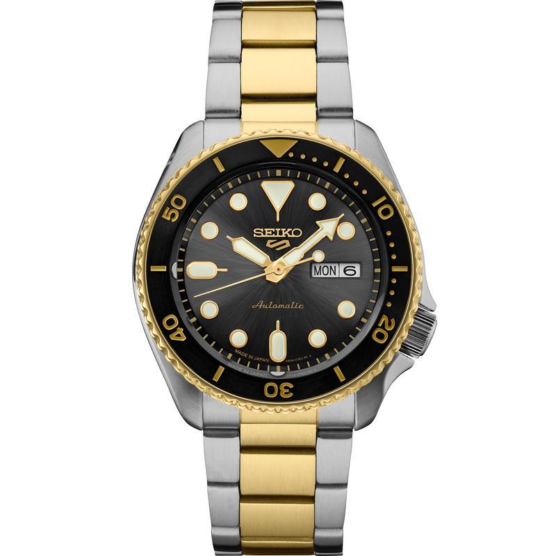 SEIKO/精工5号运动系列男士手表 美国特别版夜光指针双历自动机械腕表