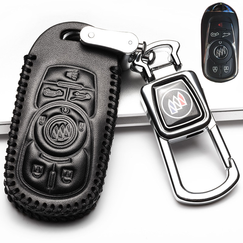 【补贴10%】全新君越钥匙套别克2018款GL8钥匙包汽车专用锁匙保护壳16款君越汽车钥匙包 B11黑色（GL8带电动车门按键）