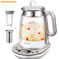 苏泊尔(SUPOR)养生壶SW-15Y01加厚玻璃多功能电热烧水壶花茶壶家用煮茶器 1.5升/L容量