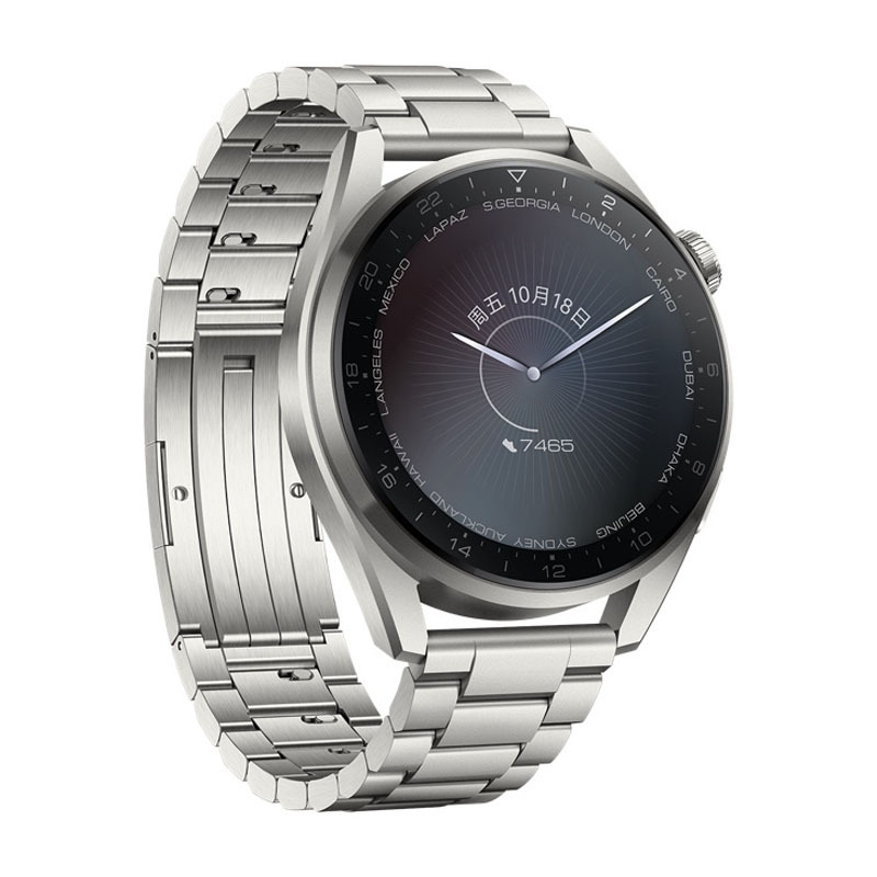 [新品 尊享款]HUAWEI WATCH 3 Pro 48mm eSIM独立通话智能手表 钛金属材质 心脏与呼吸健康管理 5天强劲续航 体温检测 NFC支付 时尚款 钛金属表带